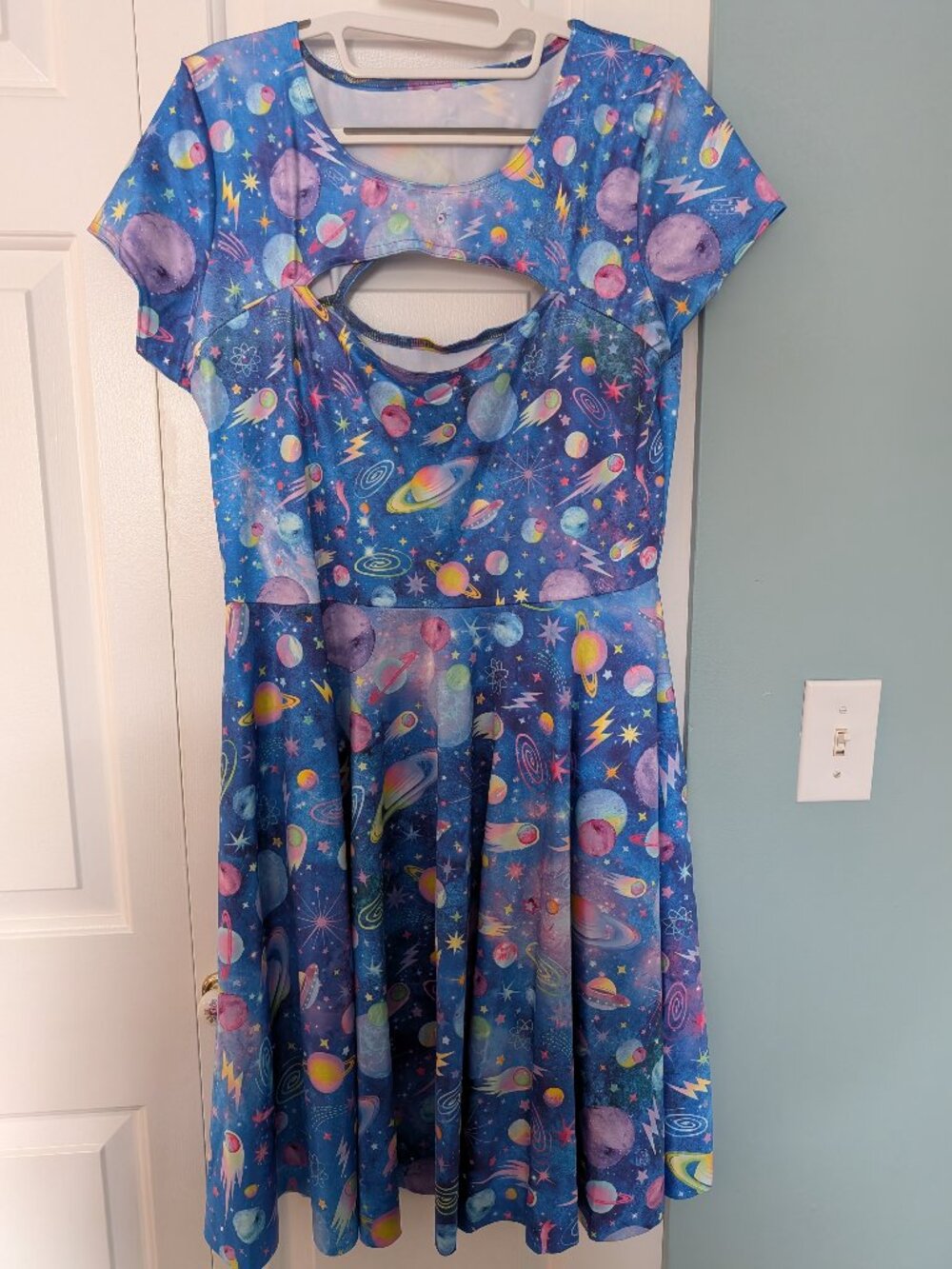 Black Milk space planets dress